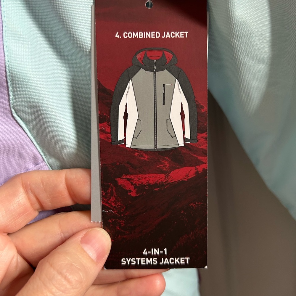 Swiss Tech 4-in-1 Systems Jacket Girls XS 4-5 NEW - Picture 6 of 14